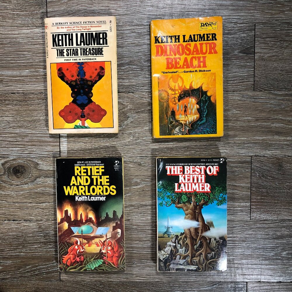 Keith Laumer Lot of 4 Sci-Fi Lot Berkley Medallion Pocket Books 1970s Vintage